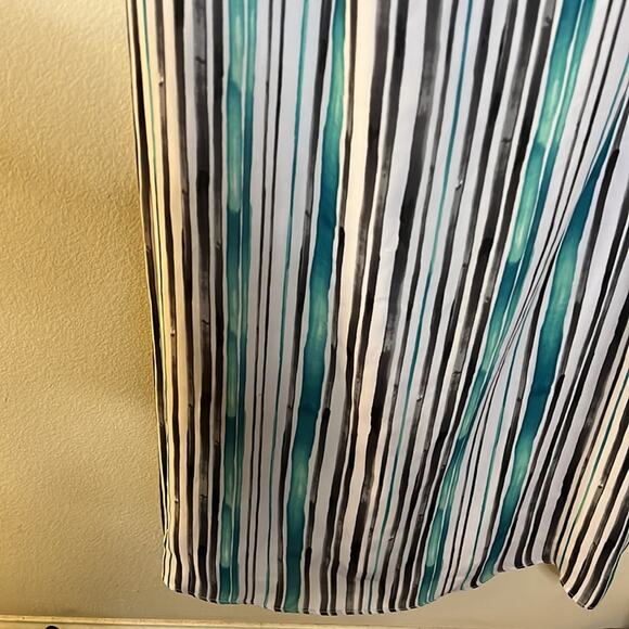 Worthington Sleeveless V-Neck Striped Maxi Dress Size 6 - Picture 10 of 10